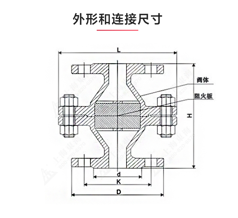 GZW-1不锈钢管道阻火器_万搏官方网页版结构图.jpg